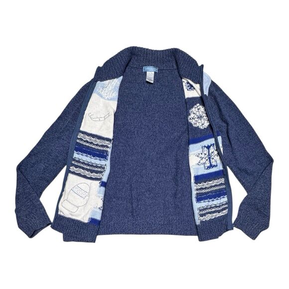 Classic Element Ladies Full Zip Winter Christmas Oversized Cardigan size Large - Picture 2 of 10